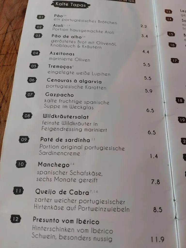 Menu_Fidalgo Tapas_Gelsenkirchen_immagine_2