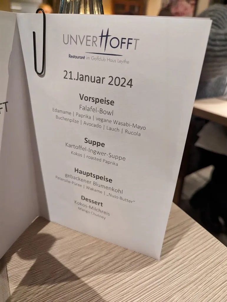 Menu_Restaurant UNVERHOFFT_Gelsenkirchen_immagine_1