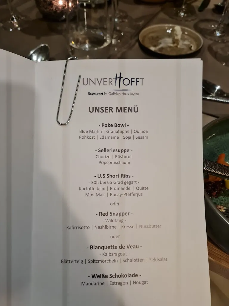 Menu_Restaurant UNVERHOFFT_Gelsenkirchen_immagine_2