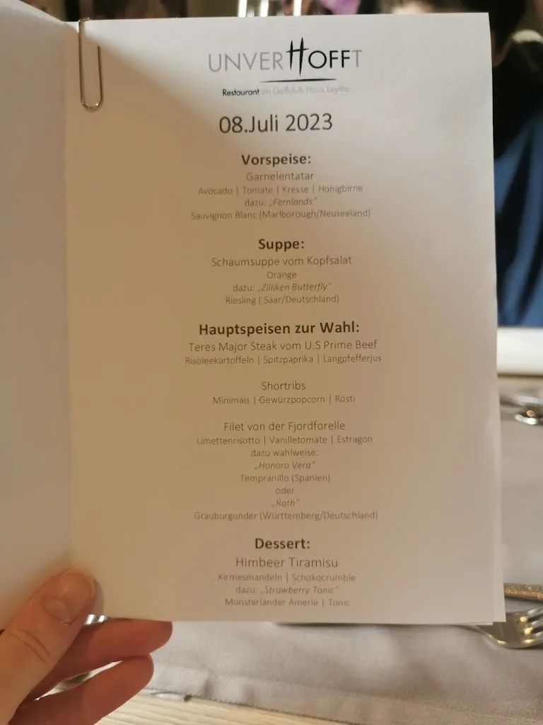 Menu_Restaurant UNVERHOFFT_Gelsenkirchen_immagine_3