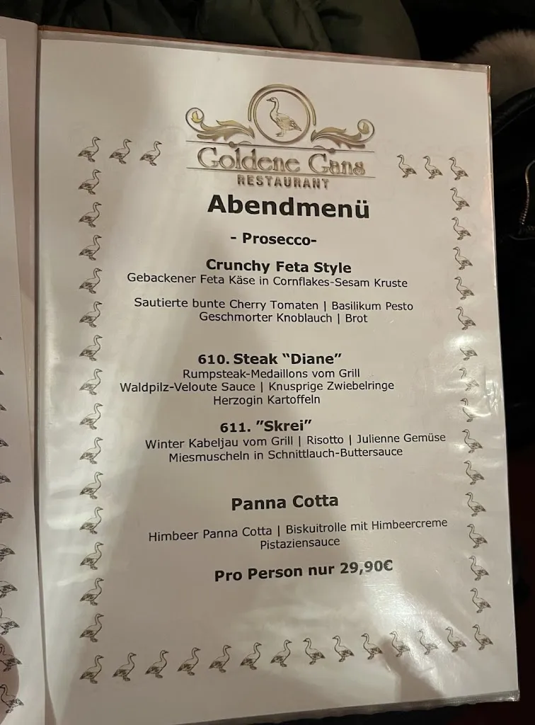 Menu_Restaurant Goldene Gans_Gelsenkirchen_immagine_4