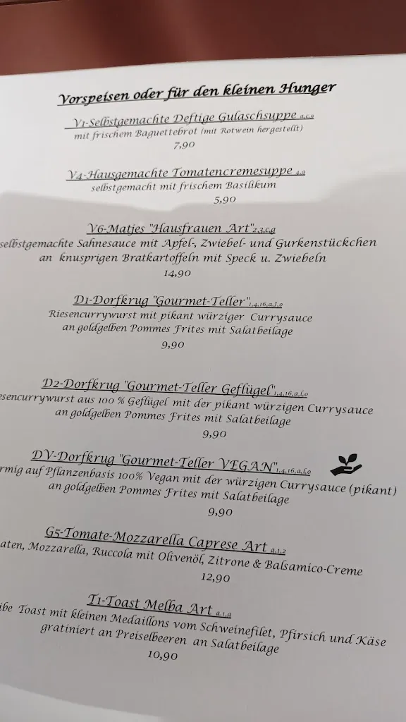 Menü_Dorfkrug Buer_Gelsenkirchen_Bild_1