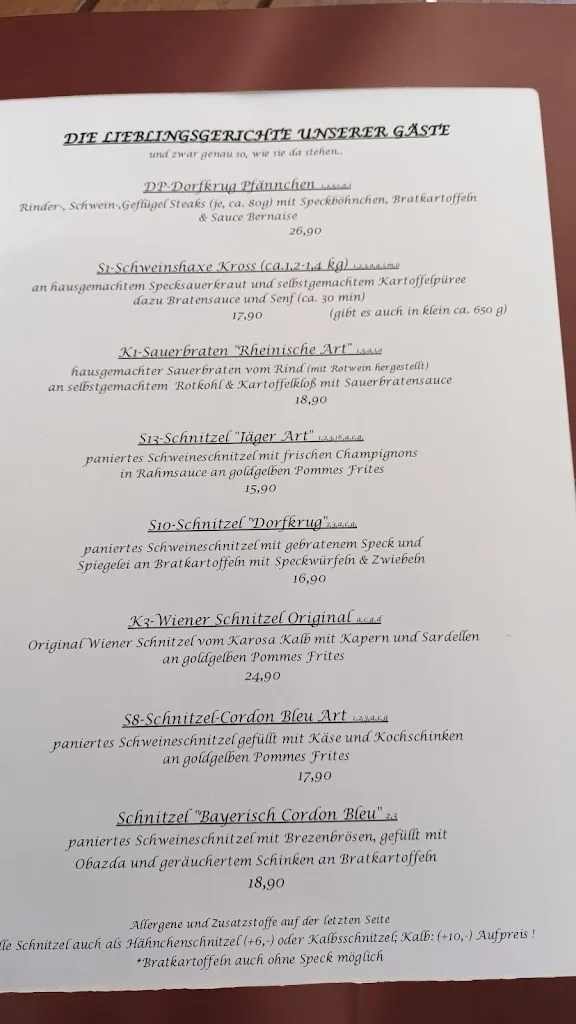 Menü_Dorfkrug Buer_Gelsenkirchen_Bild_2