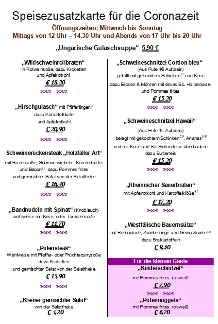 Menu_Restaurant Forster_Gelsenkirchen_immagine_1