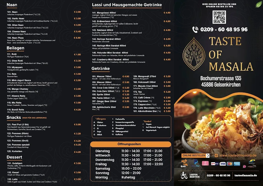 Menu_Taste of Masala_Gelsenkirchen_immagine_2