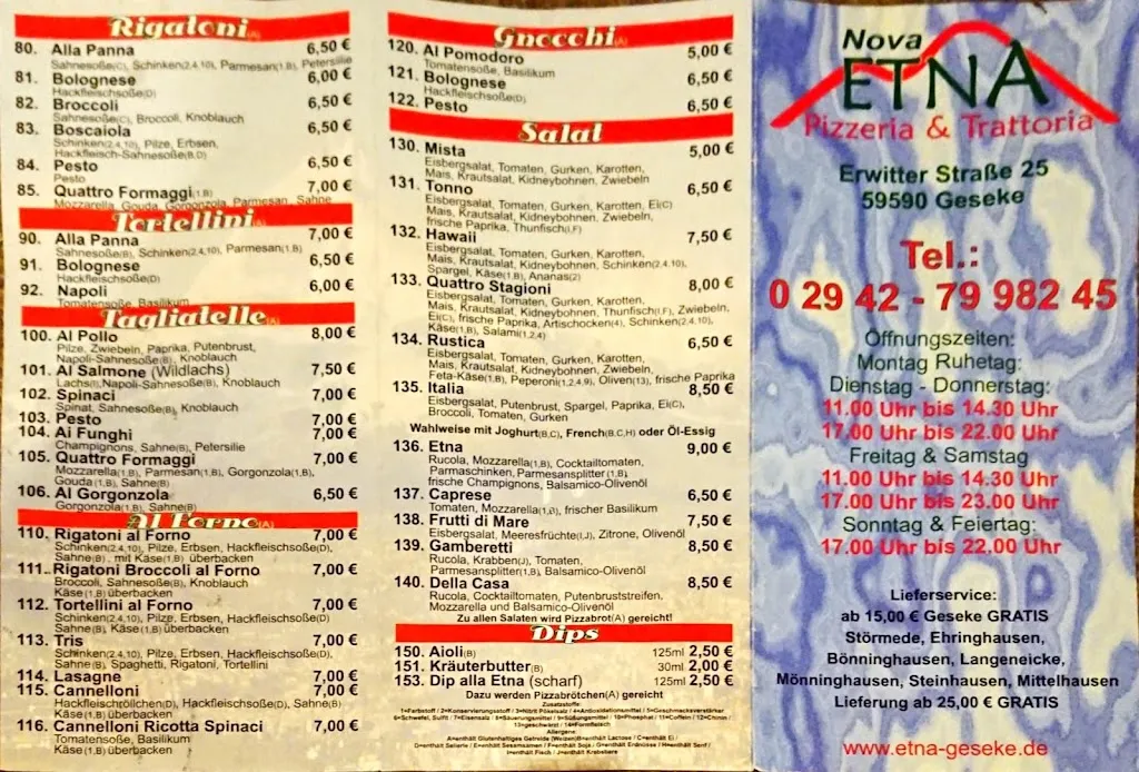 Menu_Pizzeria Trattoria ETNA_Geseke_image_2