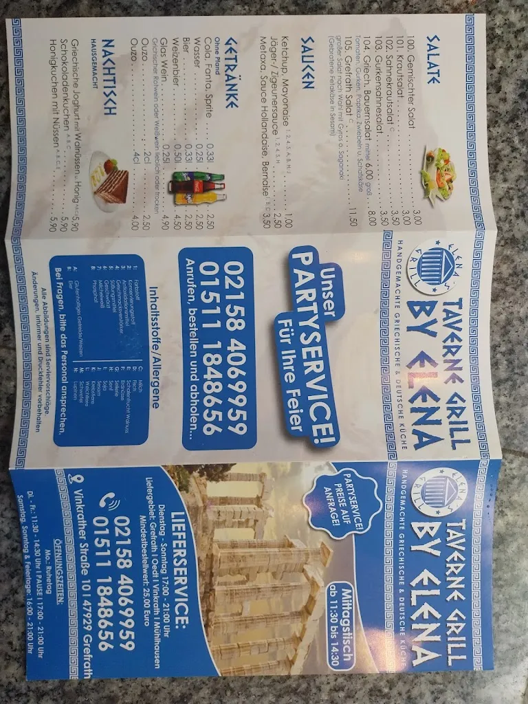 Menu_ELENA'S GRILL_Grefrath_image_2