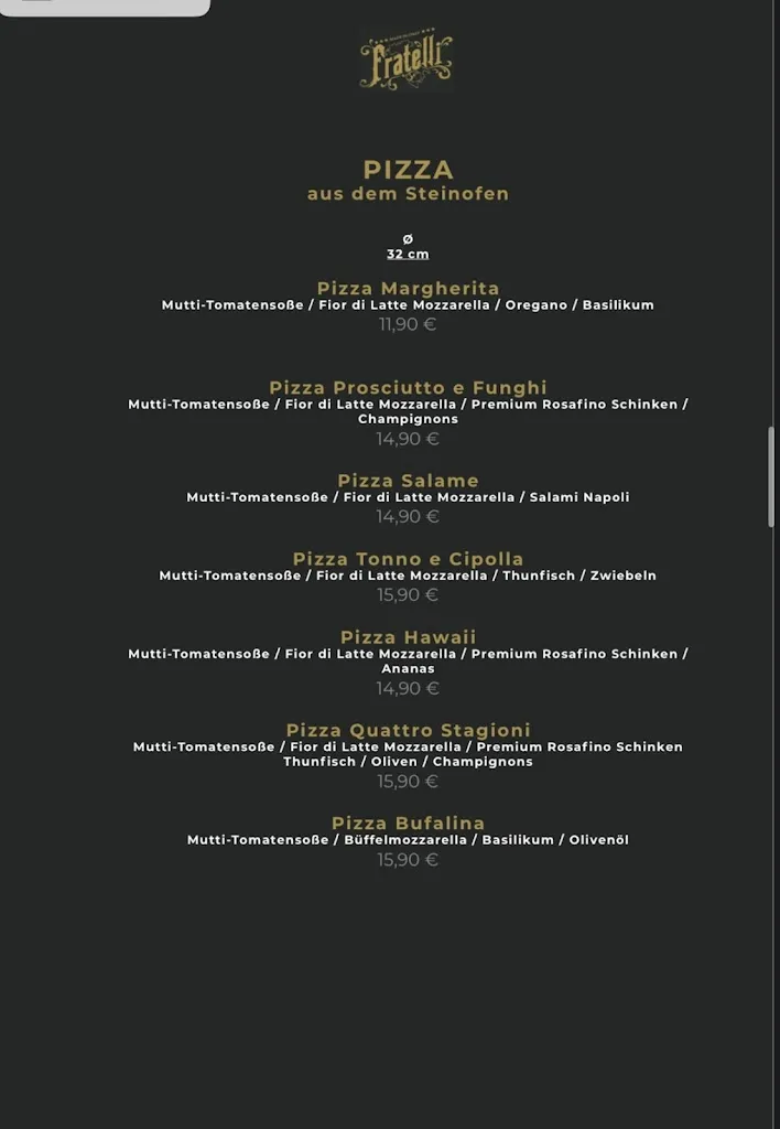 Menu_Restaurant Fratelli - Bottrop_Bottrop_immagine_1