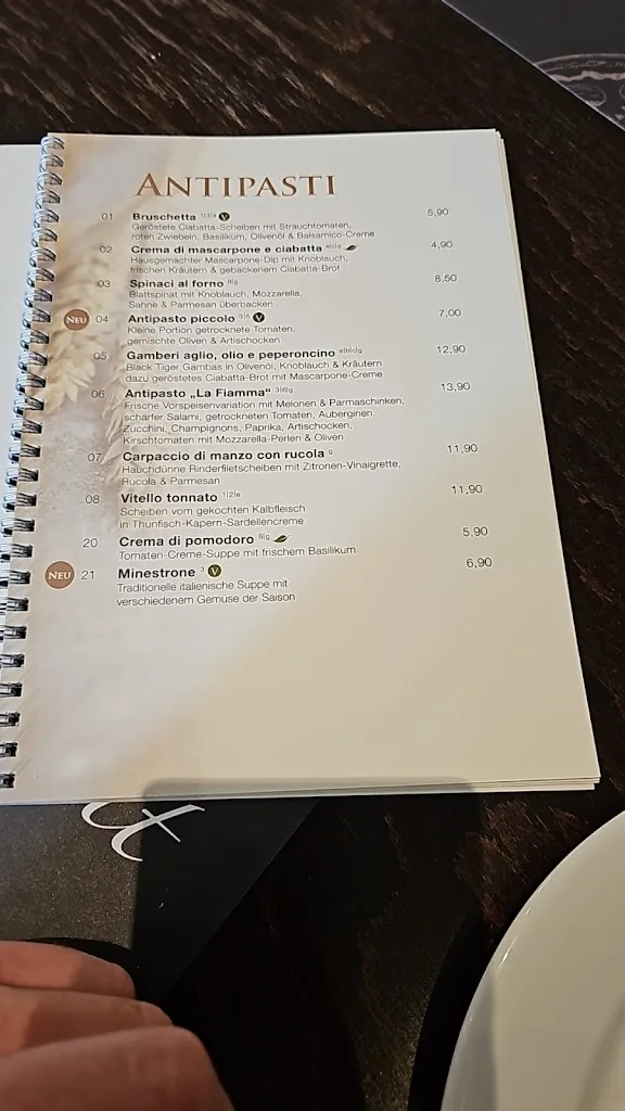 Menu_La Fiamma_Gladbeck_image_2