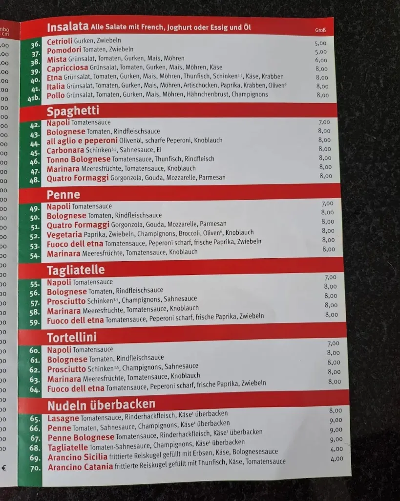 Menu_Pizzeria Sicilia_Gladbeck_immagine_2