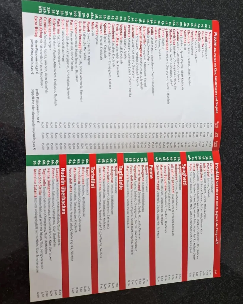 Menu_Pizzeria Sicilia_Gladbeck_immagine_4