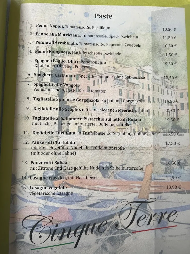 Menu_Pizzeria Ristorante Cinque Terre_Köln_image_3