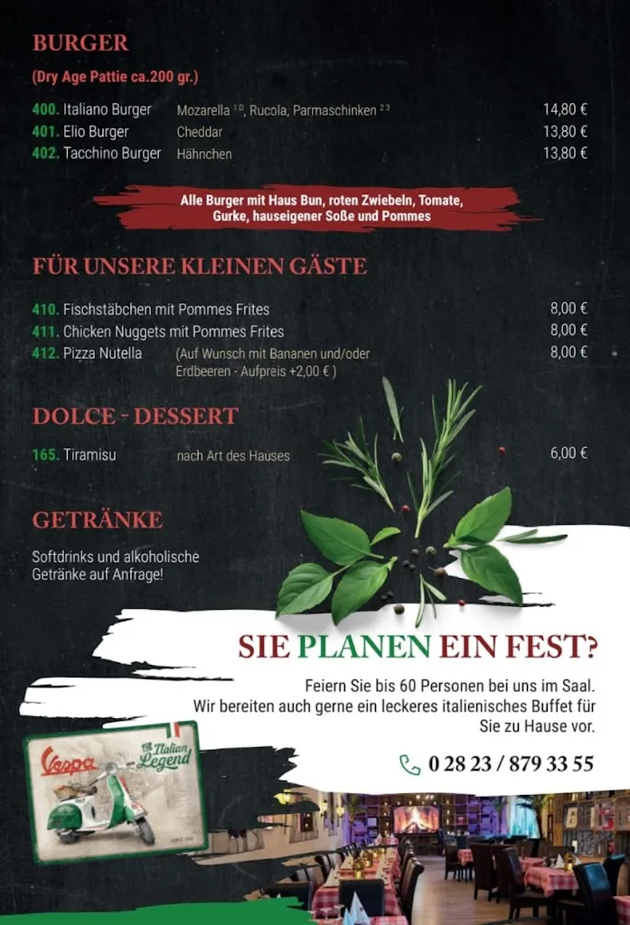 Menu_La Taverna da Elio (Goch) Ristorante & Pizzeria -Pizzataxi-Lieferservice frische und Qualität ist unser plus_Goch_image_4