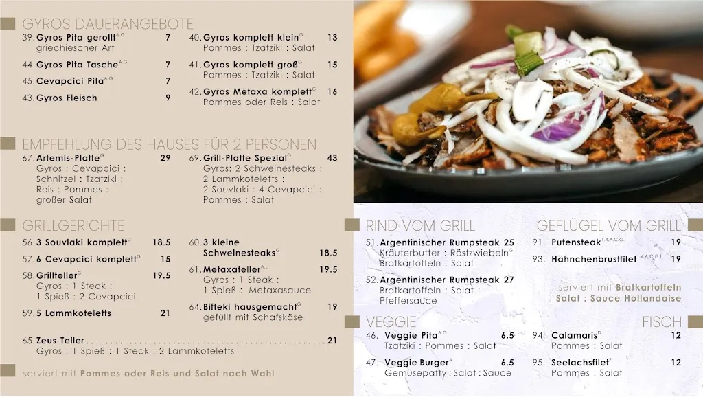 Menu_Artemis Grill Restaurant_Grevenbroich_immagine_1