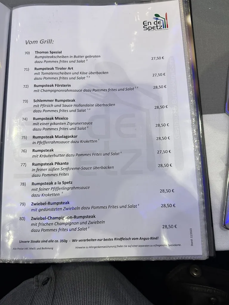 Menu_En de Spetz_Grevenbroich_immagine_1