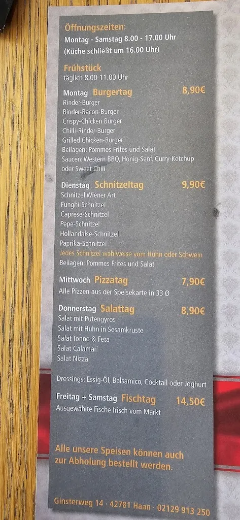 Menu_Restaurant Königshöhe - Haan_Haan_immagine_4