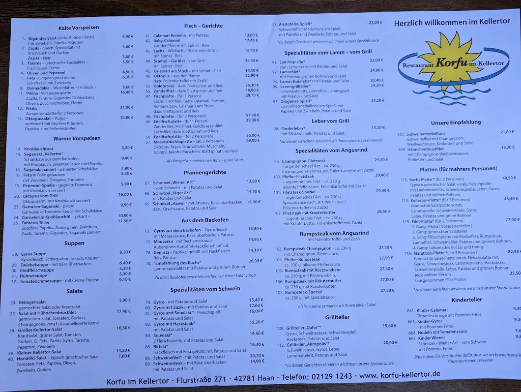 Menu_Restaurant Korfu im Kellertor - Ljubica Willemse_Haan_immagine_3