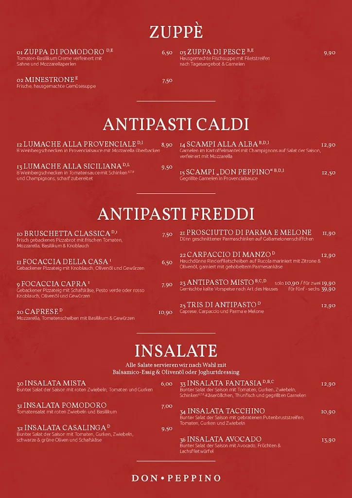 Menu_Ristorante Don Peppino_Hagen_image_1
