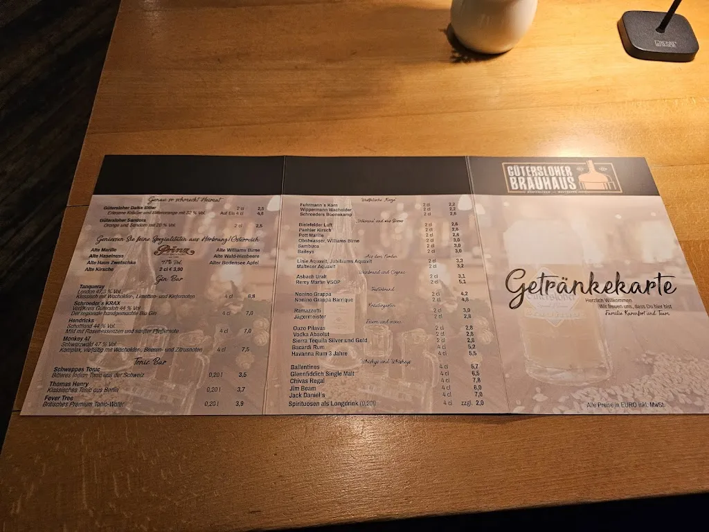 Menu_Gütersloher Brauhaus_Gütersloh_immagine_2