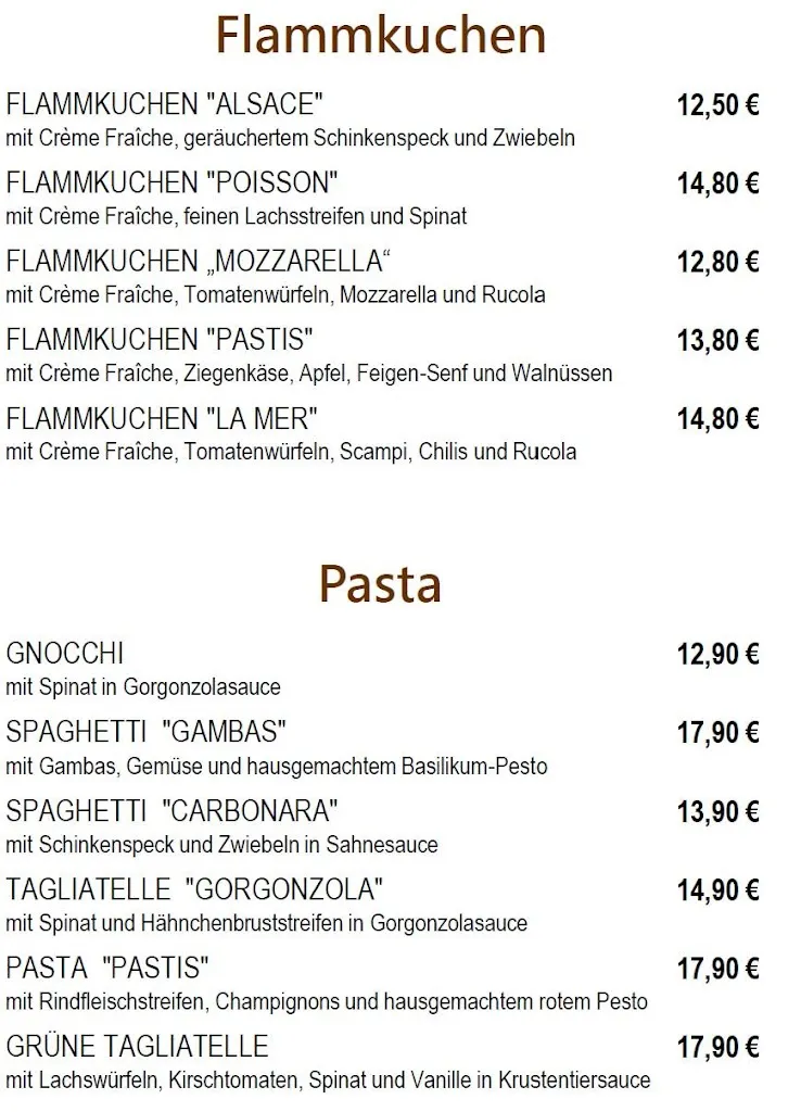 Menu_Pastis - Café de Paris -_Gütersloh_image_2