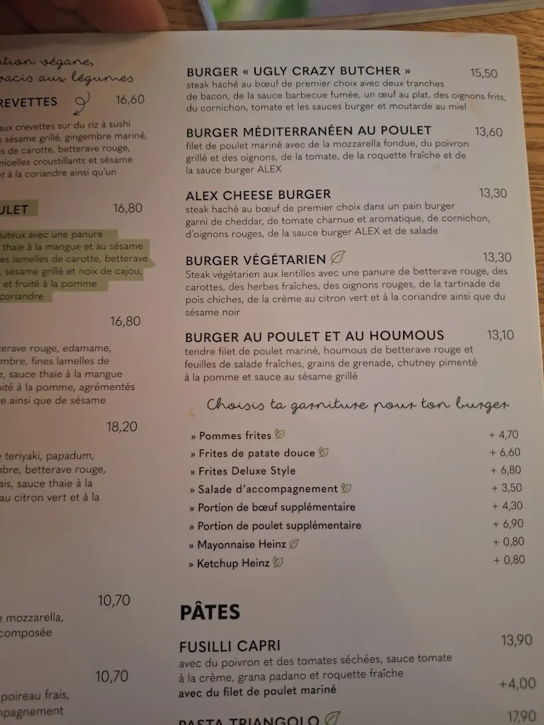 Menu_ALEX Gütersloh_Gütersloh_image_1