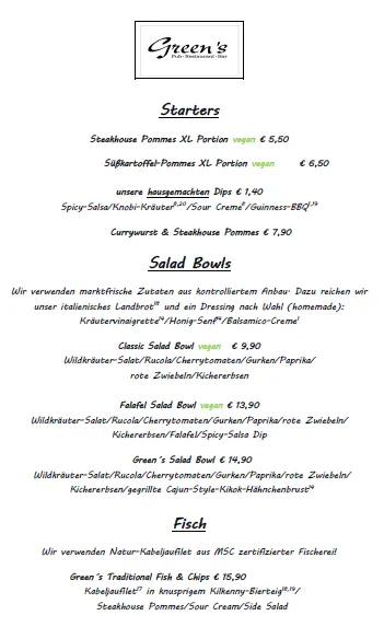 Menu_Green‘s_Gütersloh_image_4
