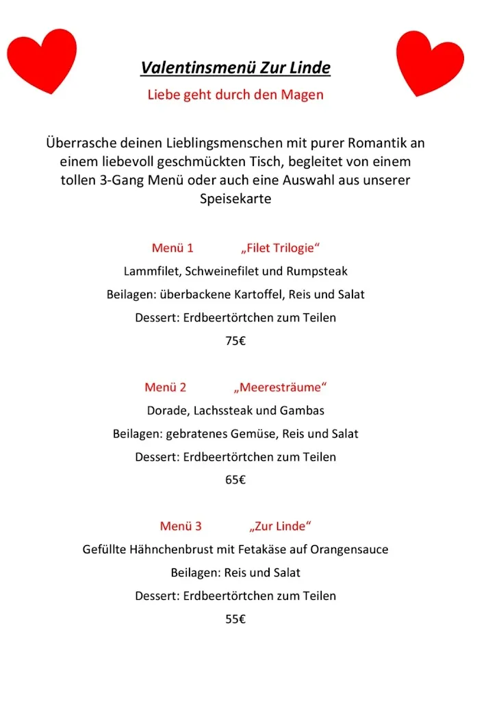 Menu_Historische Gaststätte Restaurant „Zur Linde“ - Gütersloh_Gütersloh_image_1