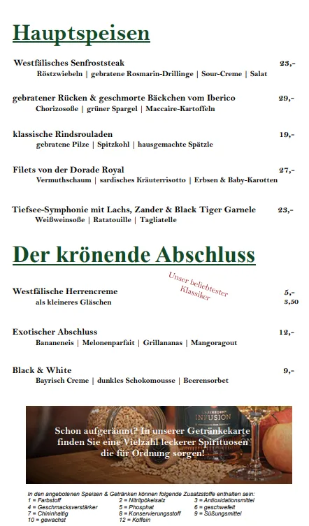 Menu_Restaurant Pfeiffer´s Sythener Flora_See_image_1
