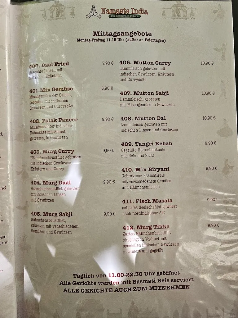 Menu_Namaste India Halle_(Saale)_image_3