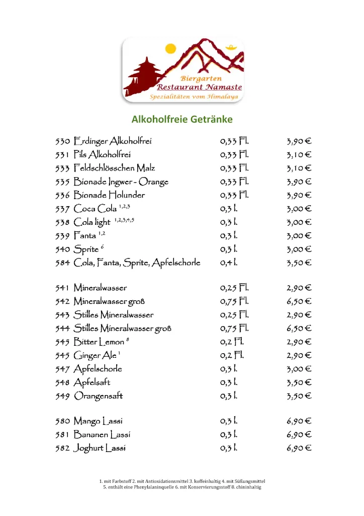 Menu_Restaurant Namaste Dingden Bocholt - Wesel_Hamminkeln_image_1