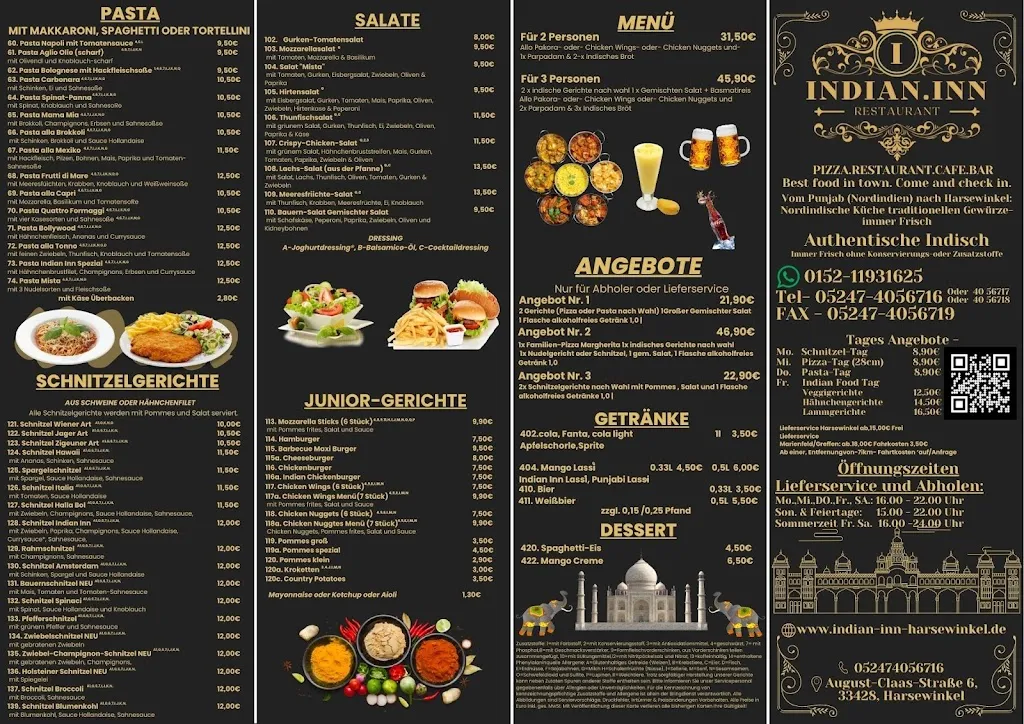 Menu_Indian Inn_Harsewinkel_immagine_2