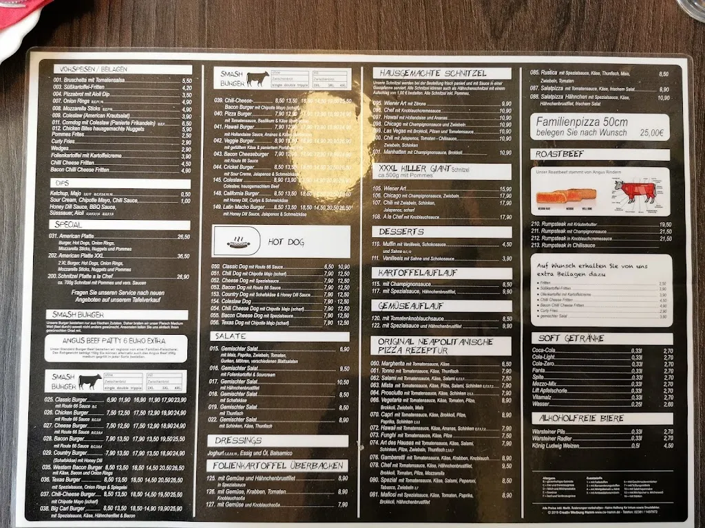 Menu_Route 66 Diner_Hamm_immagine_4