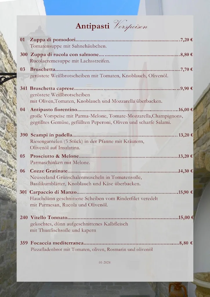 Menu_Ristorante Pizzeria La Casetta_Hamm_image_1