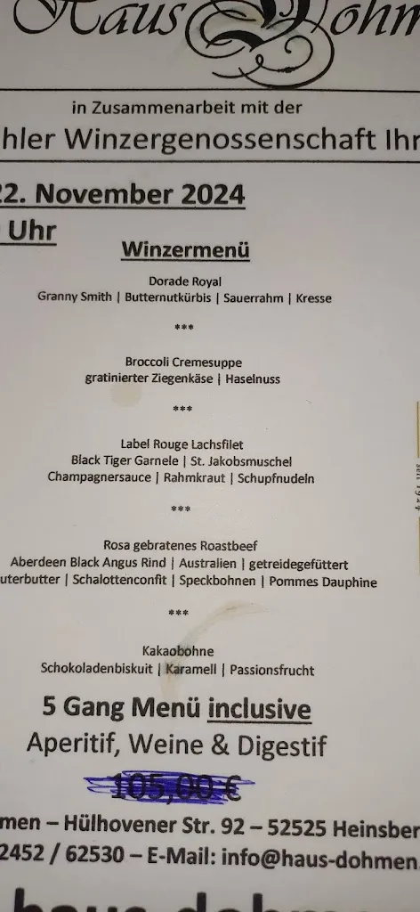 Menu_Restaurant Haus Dohmen_Heinsberg_image_4