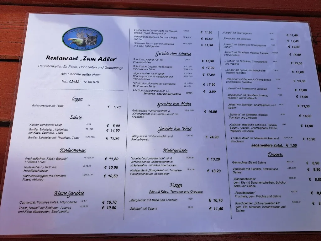 Menu_Restaurant „Zum Adler“_Hellenthal_immagine_4