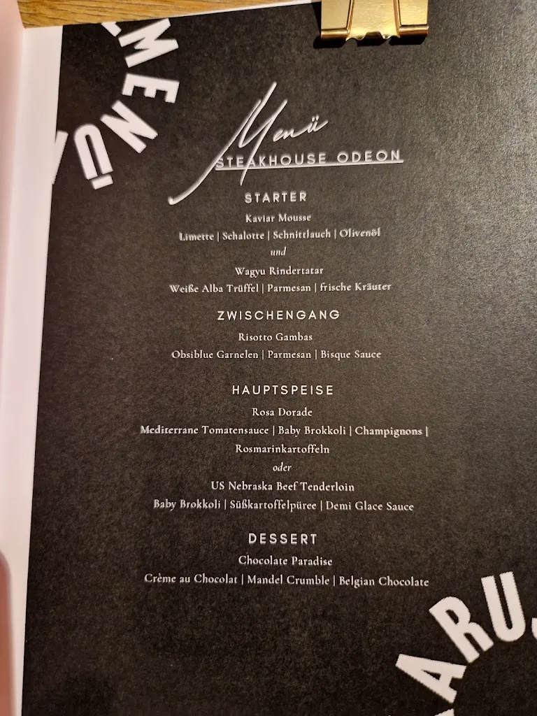 Menu_Restaurant Odeon Steakhouse_Hattingen_image_1