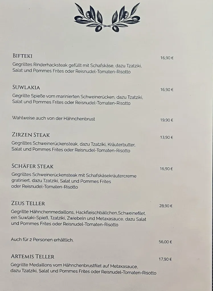 Menu_Restaurant Odysseus_Hattingen_immagine_1