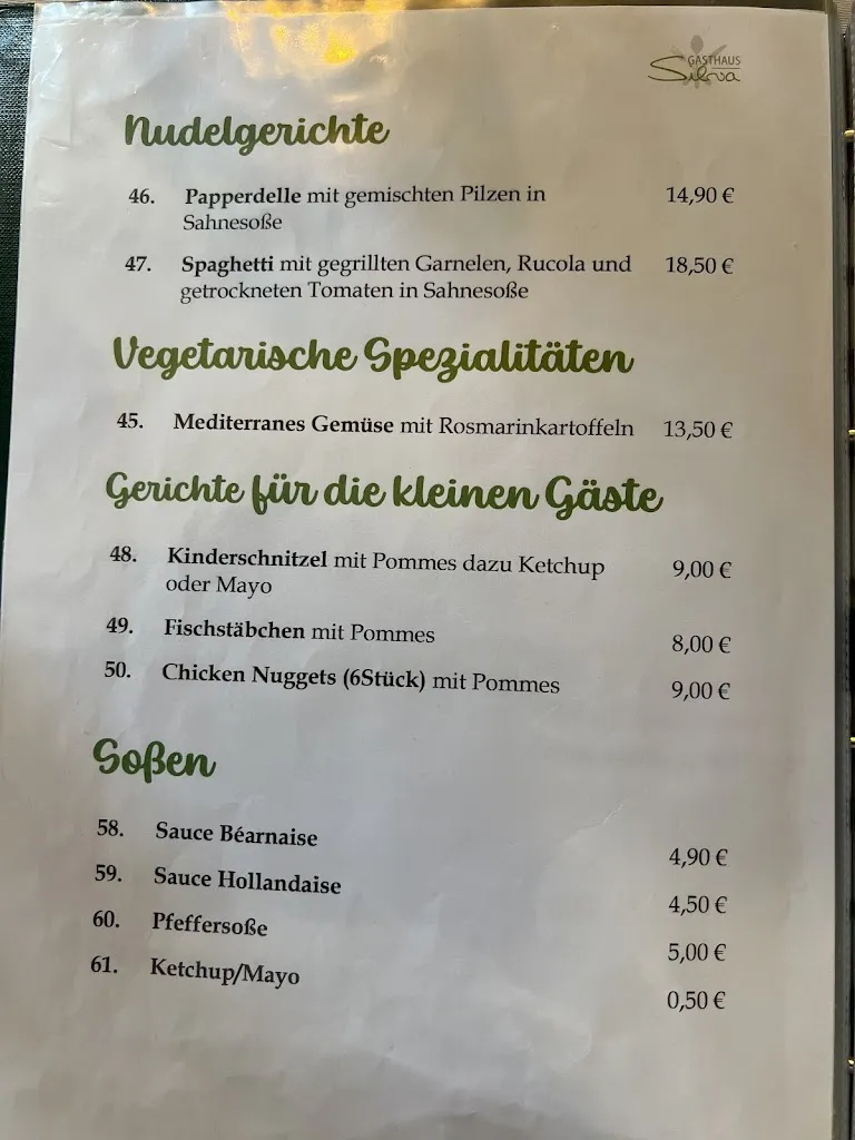 Menu_Gasthaus Silva_Hattingen_immagine_2
