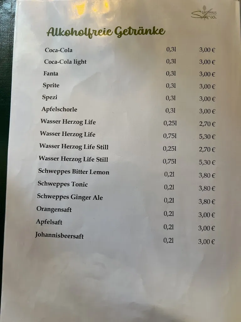 Menu_Gasthaus Silva_Hattingen_immagine_3