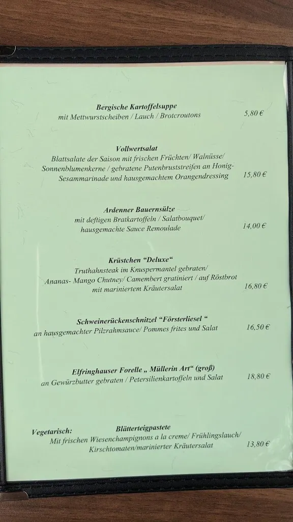 Menu_Cafe Restaurant Waldhof_Hattingen_immagine_3