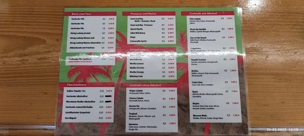 Menu_Aloha Beachclub Herford_Herford_immagine_1