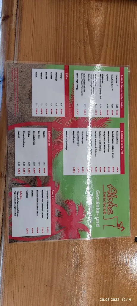 Menu_Aloha Beachclub Herford_Herford_immagine_4