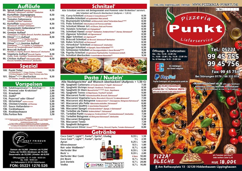 Menu_Pizzeria Punkt_Hiddenhausen_image_2
