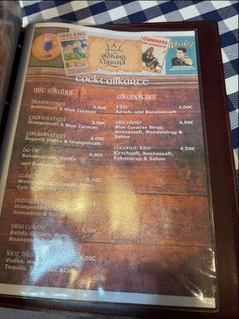 Menü_Gaststätte Bürgerhof - Old King Clancy‘s_Herzogenrath_Bild_3