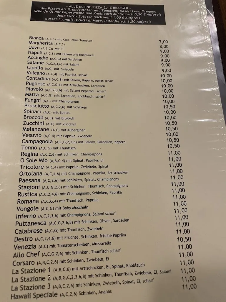 Menu_Pizzeria La Stazione_Herzogenrath_immagine_1