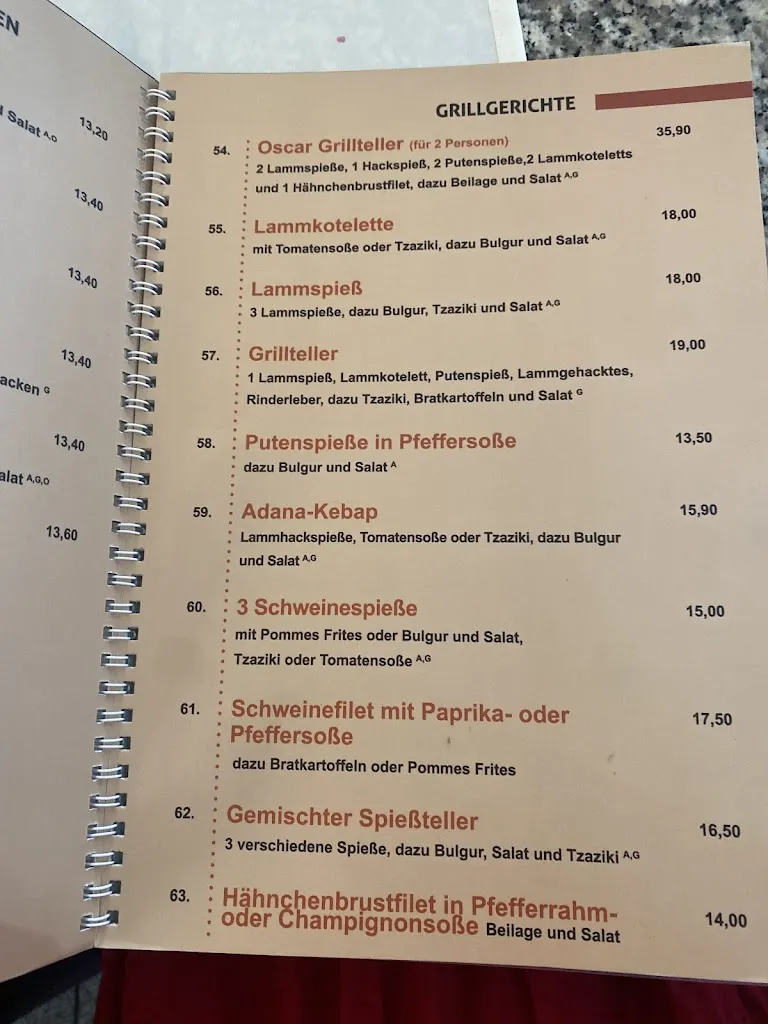 Menu_Oscar Bistro, Restaurant, Grillhaus_Herzogenrath_image_3