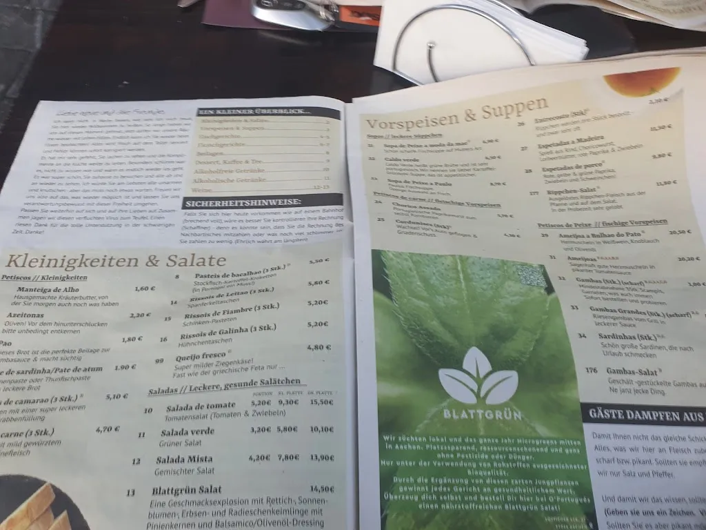 Menu_Restaurant O'Português_Herzogenrath_image_4