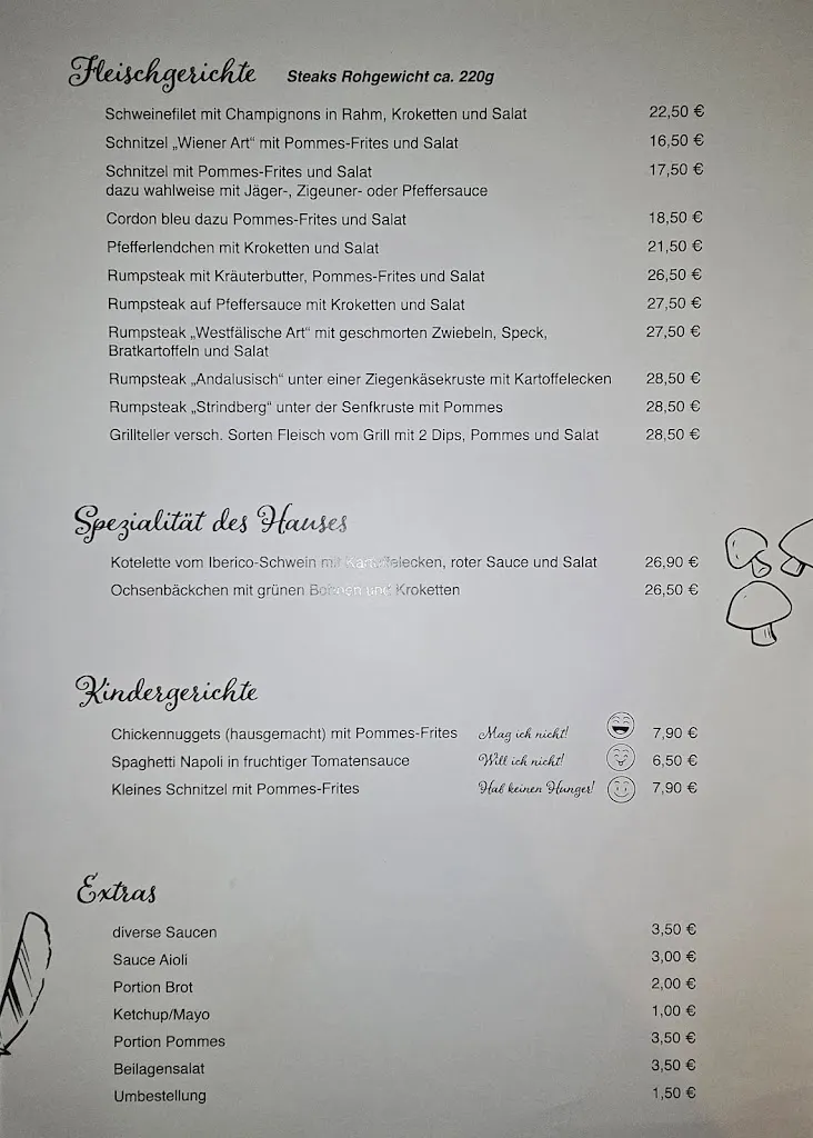 Menu_Restaurant Kaiserhof bei Sandra und Dirk. Vest im Revier GmbH_Herten_image_1