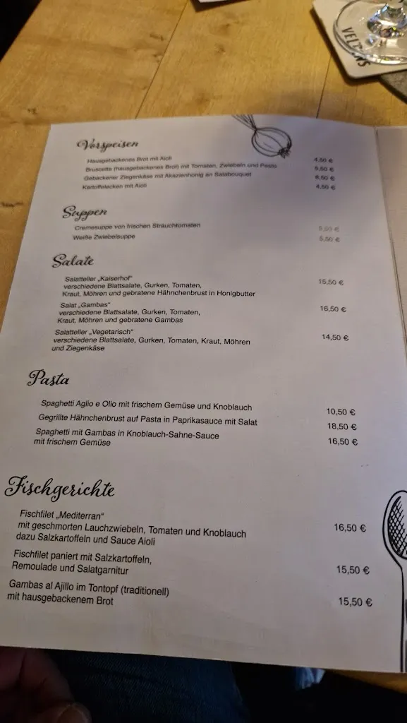 Menu_Restaurant Kaiserhof bei Sandra und Dirk. Vest im Revier GmbH_Herten_image_4