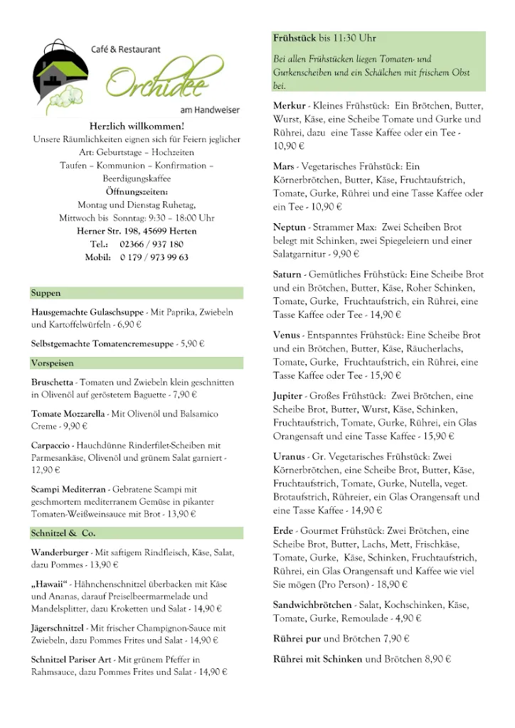 Menu_Café & Restaurant Orchidee Am Handweiser_Herten_image_1